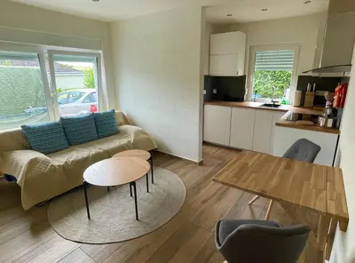 Küche/Küchenzeile in der Unterkunft Ferienwohnung Bähr