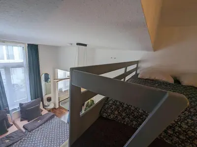 Ein Bett oder Betten in einem Zimmer der Unterkunft Gemütliches Apartment am Rhein 2