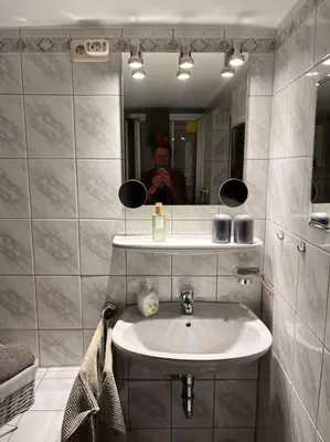 Ein Badezimmer in der Unterkunft Ferienhaus Moseltürmchen