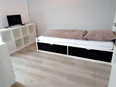 Ein Bett oder Betten in einem Zimmer der Unterkunft Ferienhaus Egger