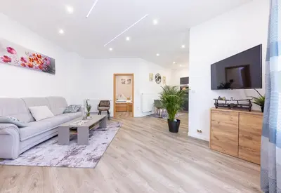 Küche/Küchenzeile in der Unterkunft NEU I Ferienwohnung Jasmin