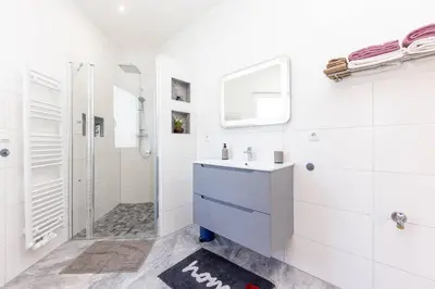 Ein Badezimmer in der Unterkunft NEU I Ferienwohnung Jasmin