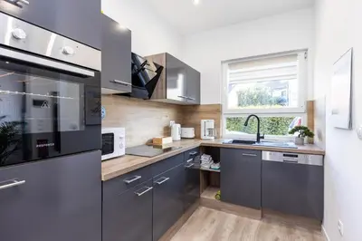 Küche/Küchenzeile in der Unterkunft NEU I Ferienwohnung Jasmin
