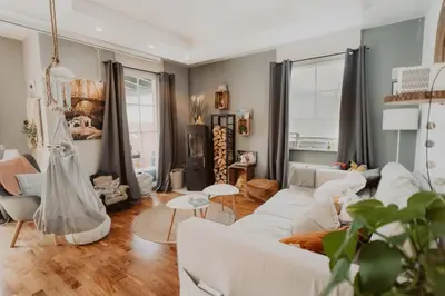 Ein Sitzbereich in der Unterkunft Feels like home Two Bedrooms