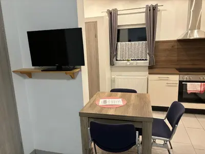 Küche/Küchenzeile in der Unterkunft Haus Deutsches-Eck