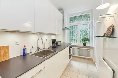 Küche/Küchenzeile in der Unterkunft Moselblick