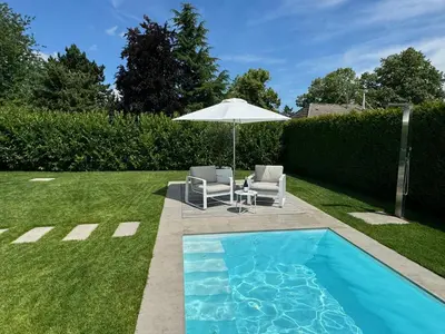 Der Swimmingpool an oder in der Nähe von Destino - FeWo bei COCHEM mit beheiztem Pool