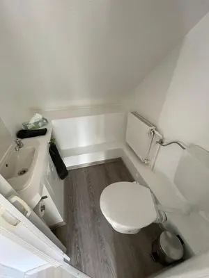 Ein Badezimmer in der Unterkunft Kleines Ferienhaus Nähe Bad Kreuznach
