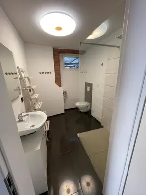 Ein Badezimmer in der Unterkunft Kleines Ferienhaus Nähe Bad Kreuznach