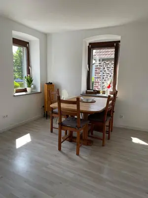 Ein Sitzbereich in der Unterkunft Kleines Ferienhaus Nähe Bad Kreuznach