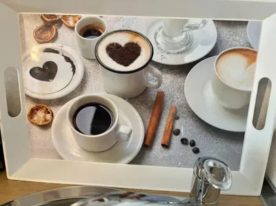 Kaffee-/Teezubehör in der Unterkunft Auszeit am Rhein 1 - Rhinelove
