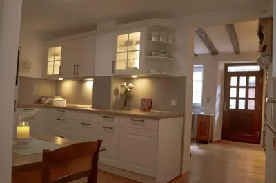 Küche/Küchenzeile in der Unterkunft Ferienhaus in der Ennejass Monreal