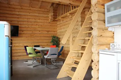TV/Unterhaltungsangebot in der Unterkunft Blockhaus eighteen