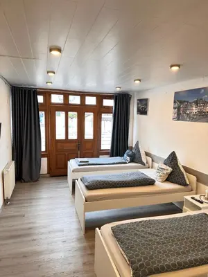 Ein Bett oder Betten in einem Zimmer der Unterkunft Apartment am Markt