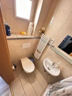 Ein Badezimmer in der Unterkunft Apartment am Markt