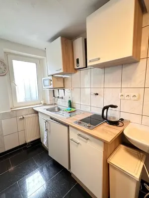 Küche/Küchenzeile in der Unterkunft Apartment am Markt