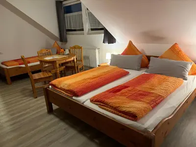 Ein Bett oder Betten in einem Zimmer der Unterkunft Ferienwohnung Moseltal