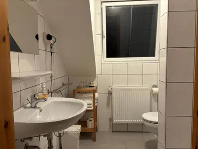 Ein Badezimmer in der Unterkunft Ferienwohnung Moseltal