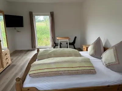 Ein Bett oder Betten in einem Zimmer der Unterkunft Haus Mittelrheintal