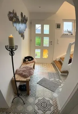 Ein Sitzbereich in der Unterkunft Mosel Urlaub Stabenhof - Whirlpool, Natur und Grill