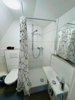 Ein Badezimmer in der Unterkunft Flussnähe Dreierwohnung