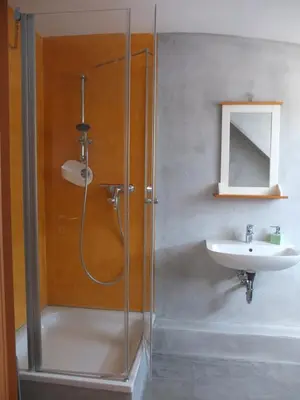 Ein Badezimmer in der Unterkunft Bioweingut Brohl