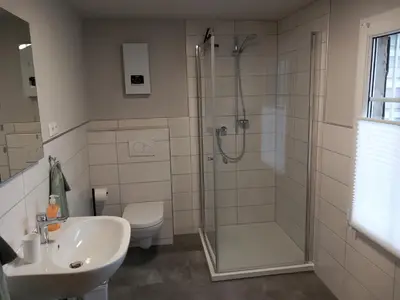 Ein Badezimmer in der Unterkunft Ferienhaus Welches