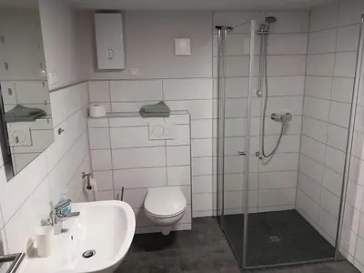 Ein Badezimmer in der Unterkunft Ferienhaus Welches