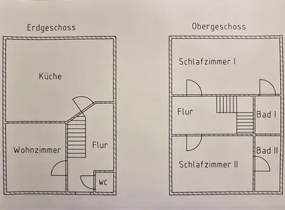 Grundriss der Unterkunft Ferienhaus Fachwerkhaus mit Charme - 71818
