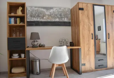 Die Bibliothek in der Ferienwohnung