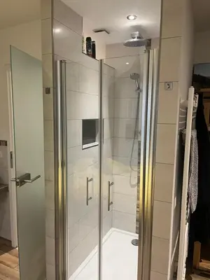 Ein Badezimmer in der Unterkunft Ankerpunkt
