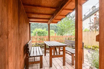 Ein Balkon oder eine Terrasse in der Unterkunft Die Alte Metzgerei