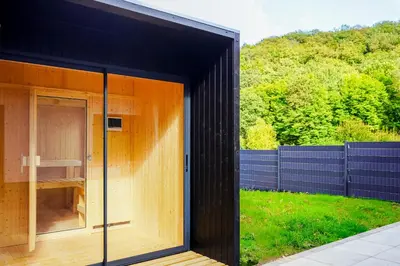 Grundriss der Unterkunft 7Seas Boutique Ferienhaus Bostalsee - 2 Apartments oder ganzes Haus, mit Sauna