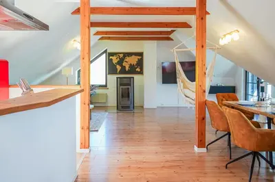 TV/Unterhaltungsangebot in der Unterkunft 7Seas Boutique Ferienhaus Bostalsee - 2 Apartments oder ganzes Haus, mit Sauna
