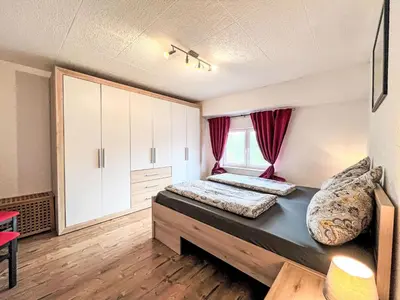 Ein Bett oder Betten in einem Zimmer der Unterkunft Apartment Holiday Home am Bostalsee-3 by Interhome