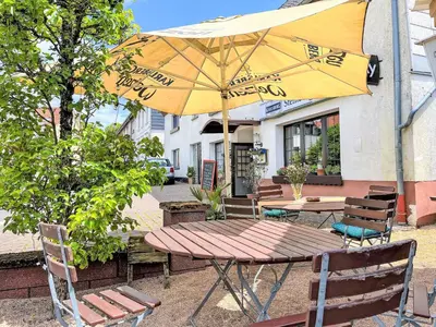 Das Gebäude in dem sich die Ferienwohnung befindet