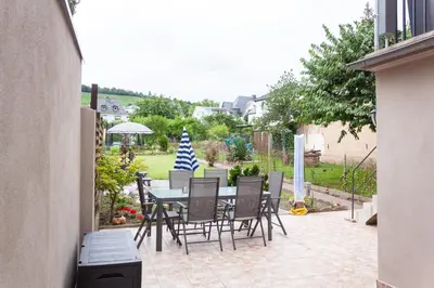 Ein Balkon oder eine Terrasse in der Unterkunft Ferienhaus Betty