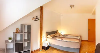 Ein Bett oder Betten in einem Zimmer der Unterkunft Ferienhaus Betty