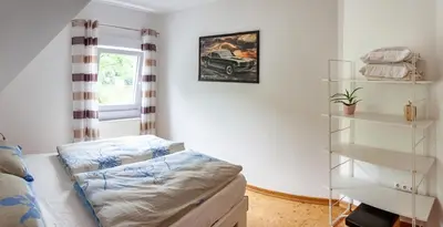 Ein Bett oder Betten in einem Zimmer der Unterkunft Ferienhaus Betty