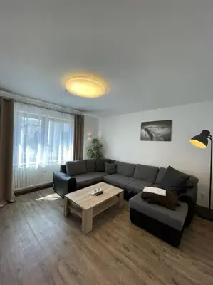 Ein Sitzbereich in der Unterkunft Gemütliche Ferienwohnung in Nickenich für 5 Gäste
