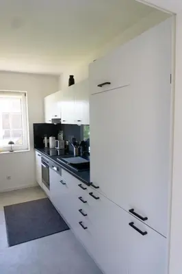 Küche/Küchenzeile in der Unterkunft Ferienwohnung Leni