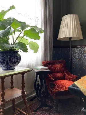 Ein Sitzbereich in der Unterkunft Villa Hartmann B&B