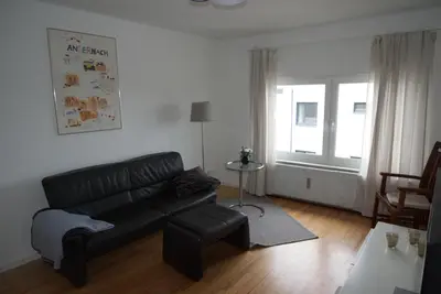 Ein Sitzbereich in der Unterkunft Ferienwohnung Frieda