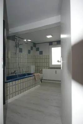 Ein Badezimmer in der Unterkunft Ferienwohnung Frieda