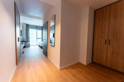 Ein Bett oder Betten in einem Zimmer der Unterkunft Frames Hotel GmbH
