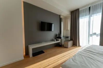 TV/Unterhaltungsangebot in der Unterkunft Frames Hotel GmbH