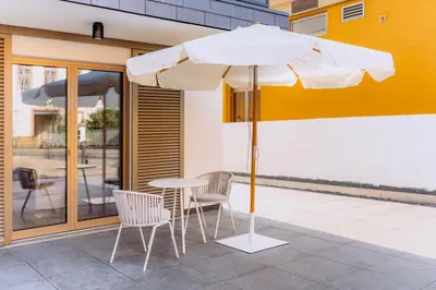 Ein Balkon oder eine Terrasse in der Unterkunft KABINETT Boutique Apartments