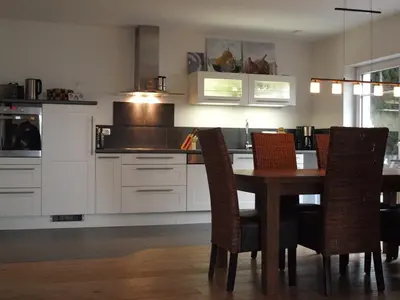 Küche/Küchenzeile in der Unterkunft Ferienwohnung Magma