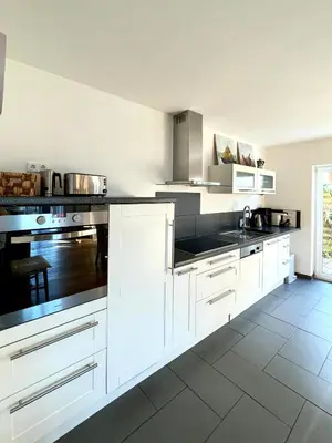 Küche/Küchenzeile in der Unterkunft Ferienwohnung Magma
