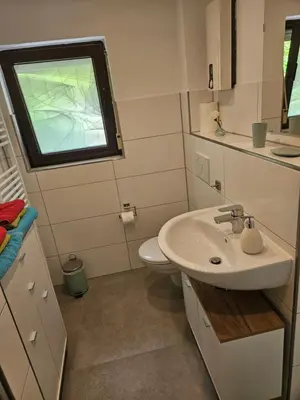 Ein Badezimmer in der Unterkunft Wohnen am Allerheiligenberg